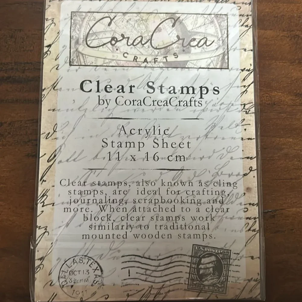 CoraCreaCrafts clear stamps exploring motive NEW